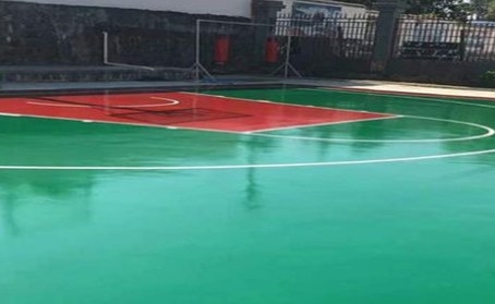 怀化篮球场翻新地面
